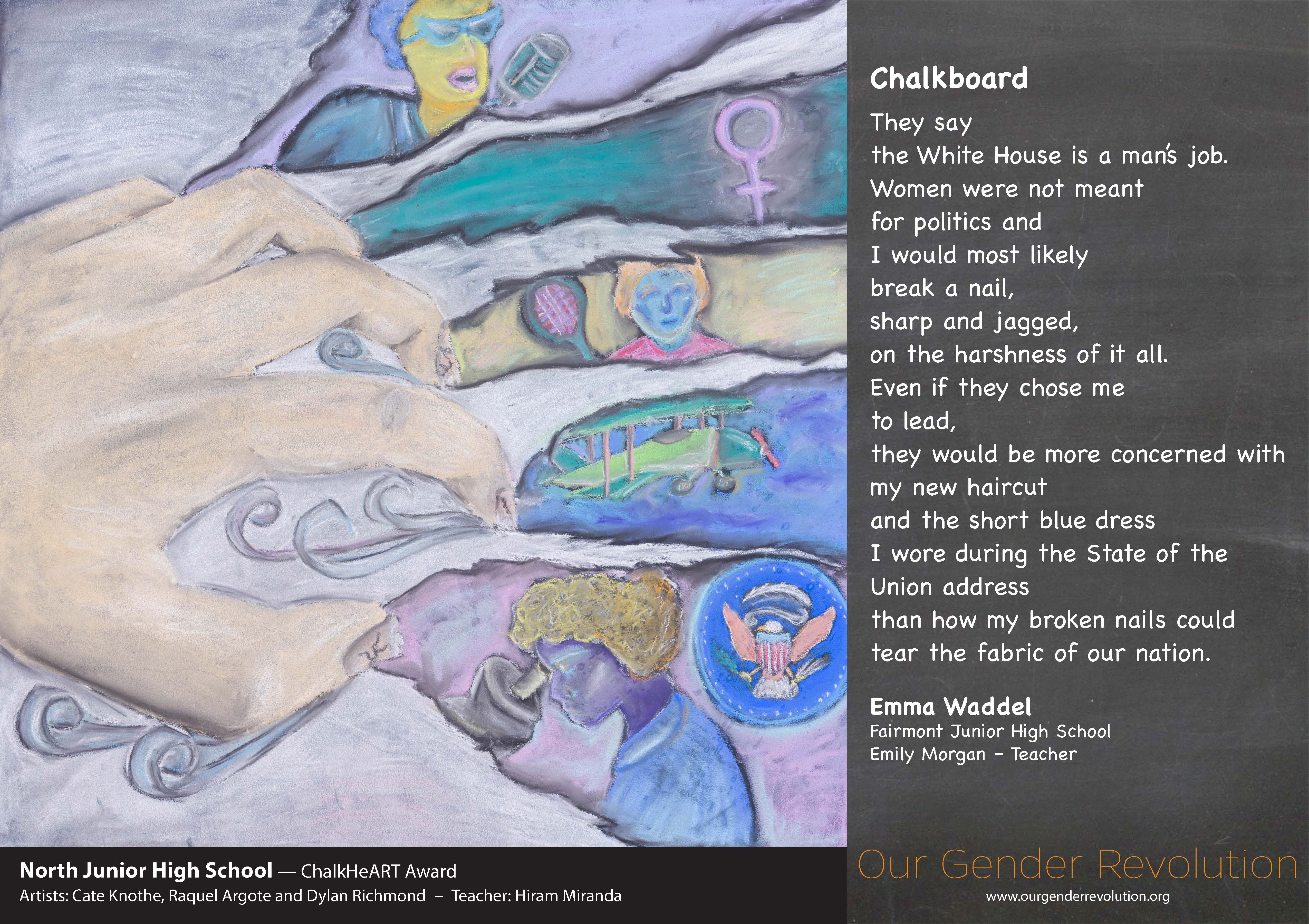 North Junior High - Chalkboard by Emma Waddel
